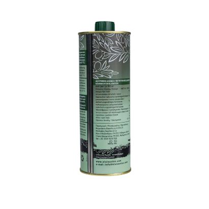 Bottle of organic extra virgin olive oil by Elaiouvios