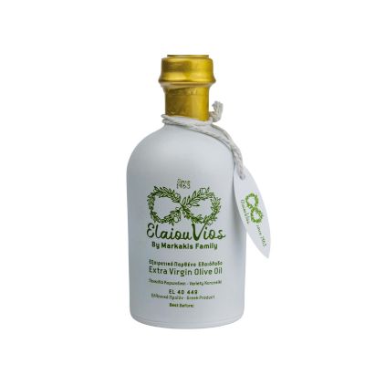 250ml bottle of award winning extra virgin olive oil by Markakis family
